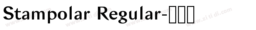 Stampolar Regular字体转换 Stampolar Regular字体转换